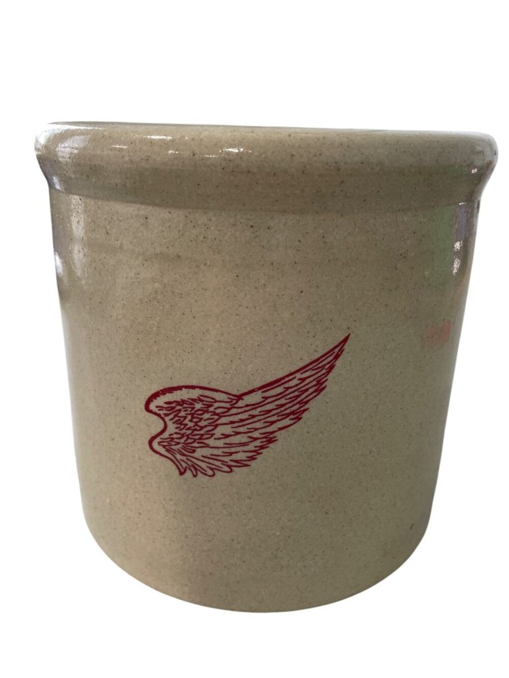 Vintage Red Wing Stoneware Utensil Holder Collectible 1910-2010 Mini Crock 6"